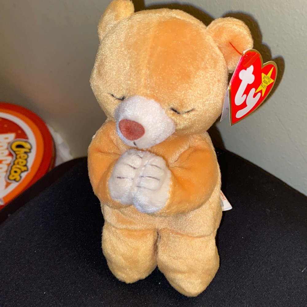 Rare beanie baby TY hope the praying bear